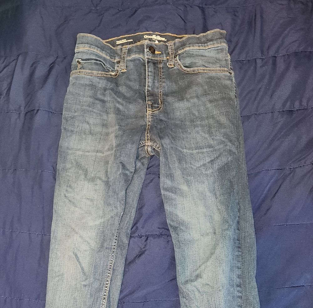 Men's Goodfellow & Co Slim Total Flex Dark Blue Jeans, Size 30x30